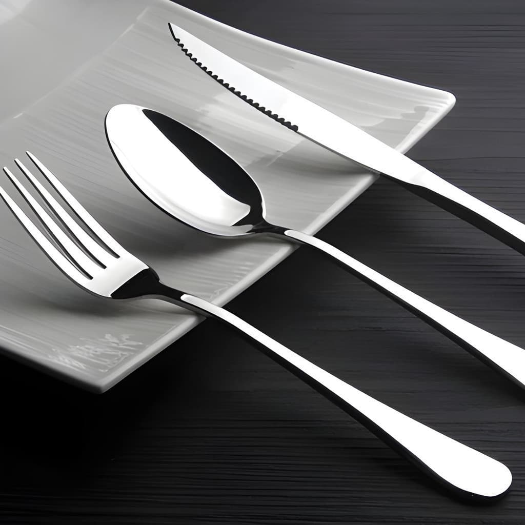 Jogo de Talheres 54 Peças para Cozinha Aço Inoxidável Conjunto de Talheres Prime