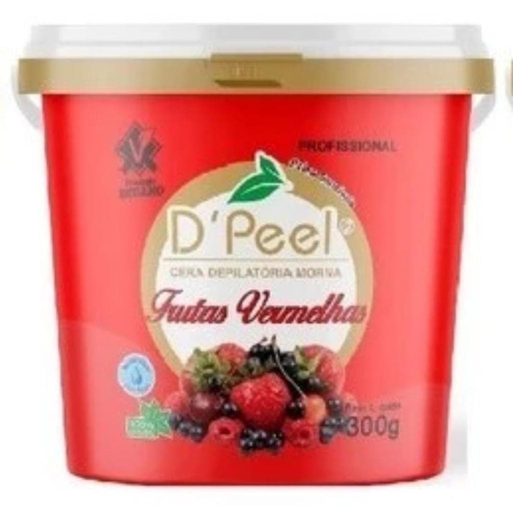 D´Peel - Cera Depilatória Morna 300g - Frutas Vermelhas  - Reds