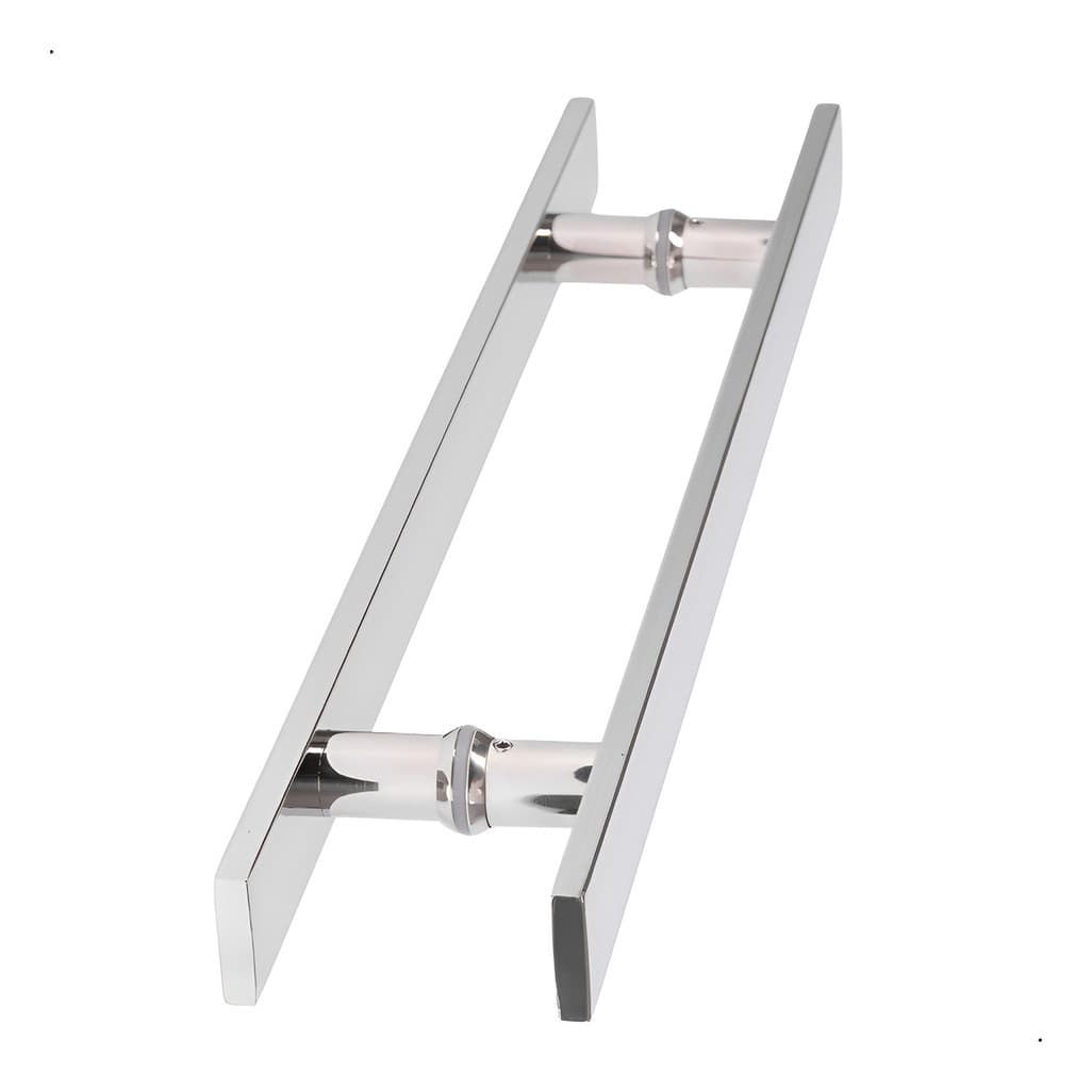 Puxador Inox Para Porta Pivotante Polido 1 Metro 100cm Duplo