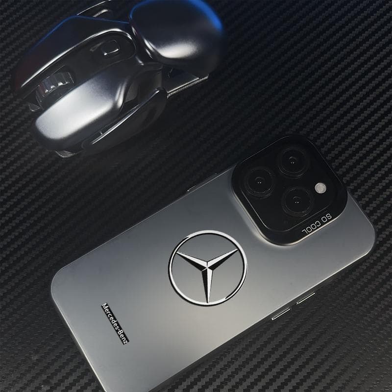 Capa de telefone com design Mercedes-Benz, compatível com iPhone 17promax 16 15 14 13 12 11 PRO SE AIR 7 8 X PLUS.