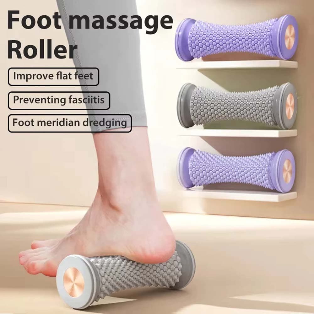 Massageador De Pés Rolo De Massagem Yoga Bola Fáscia Plantar Cuidados De Relaxamento Muscular Manual De Plástic