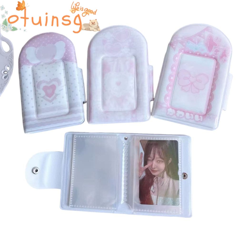 Álbum De Pasta De Cartão Fotográfico OTUINSG , Mini Fotos PP Doce , Suporte Para Livro Kpop De 3 Polegadas E 32 Bolsos