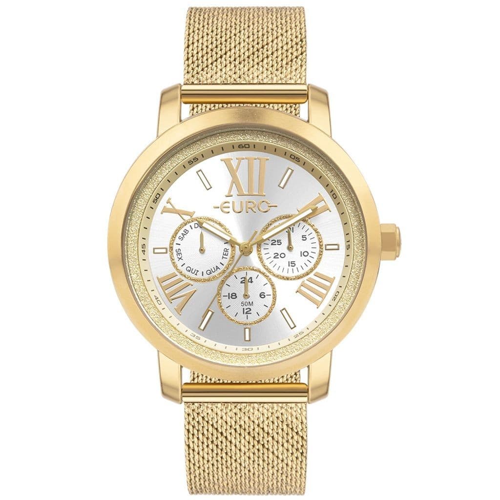 Relógio Euro Feminino Multiglow Dourado - EU6P29AIM/4D