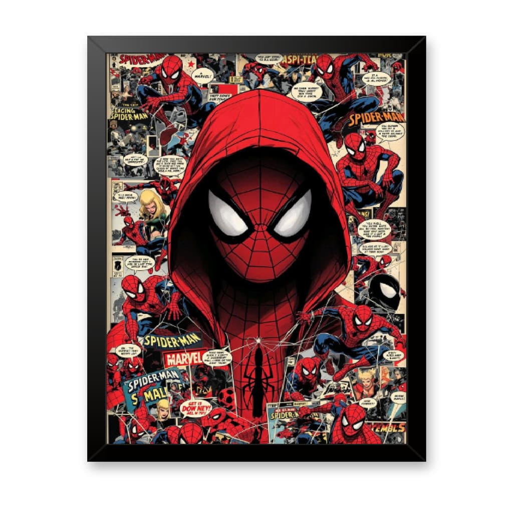 Quadro Decorativo 20X30 Spider Man Homem Aranha Novo Sala Quarto Escritório