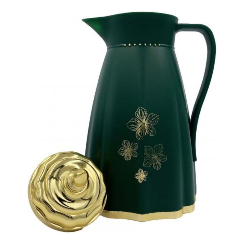 Jarra Térmica Decorada Floral para Café e Chá