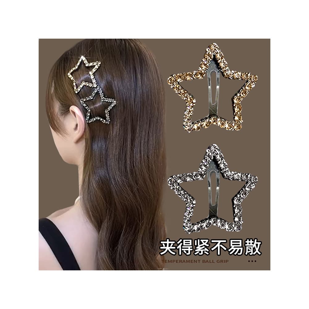 Grampo de cabelo estrela clipe lateral clipe lateral clipe lateral arrumado hairpin feminino 2026 novo estilo menina bb