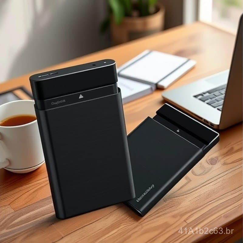 Gabinete externo móvel para disco rígido SATA de 2,5 polegadas com porta USB 3.0.