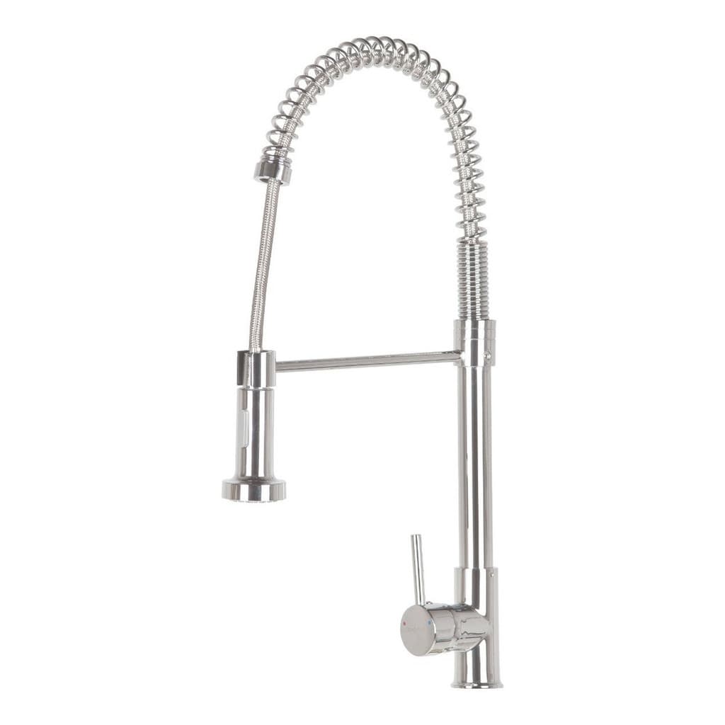 Torneira De Cozinha Monocomando Gourmet Cromo Za-913 Acabamento Brilhante Cor Prateado