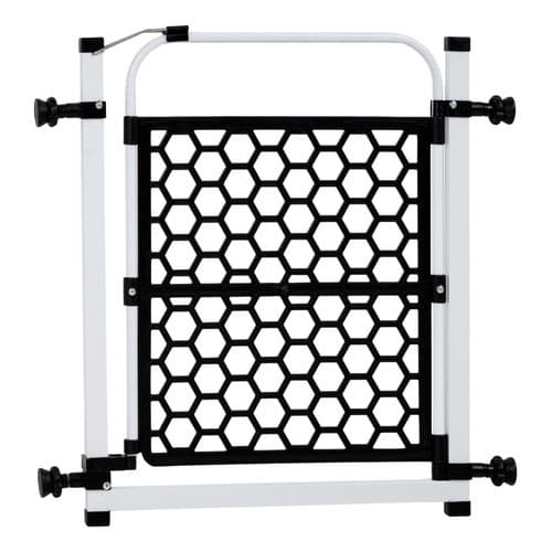 Portão De Proteção Pet Cachorro Para Ambiente Doméstico 78cm Á 83cm Preto