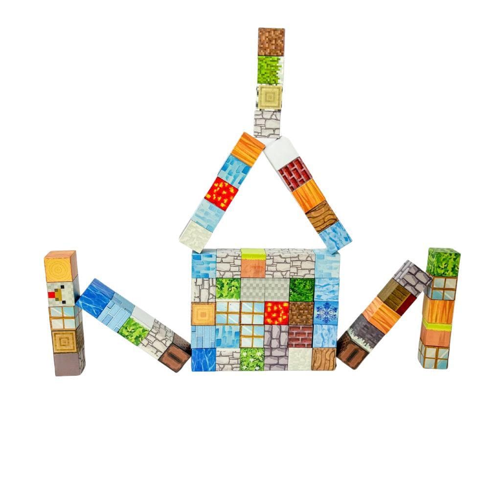 Blocos Magnéticos- 20 Peças De Construção Kids