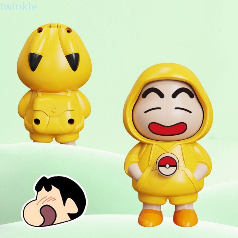 Brinquedo De Maquiagem Facial TWINKLE Shin-chan , Boneca De Mudança De Rosto De Plástico Estilo Chinês Crayon Mini