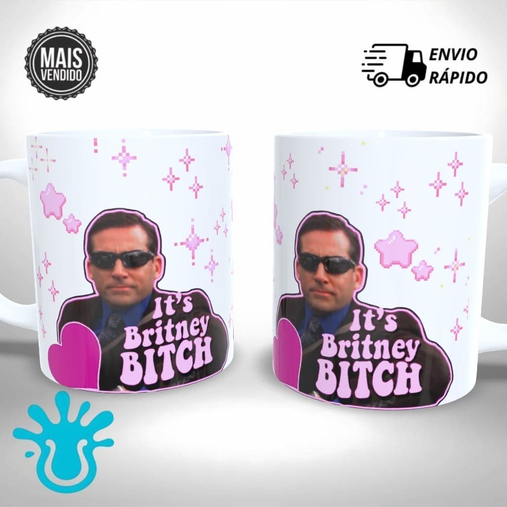 Caneca Personalizada The Office Its Britney Bitch Michael Scott - Presente Único e Criativo