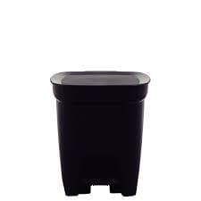 LIXEIRA TRAMONTINA COMPACT PLASTICA PRETA 07L. - 92851/309
