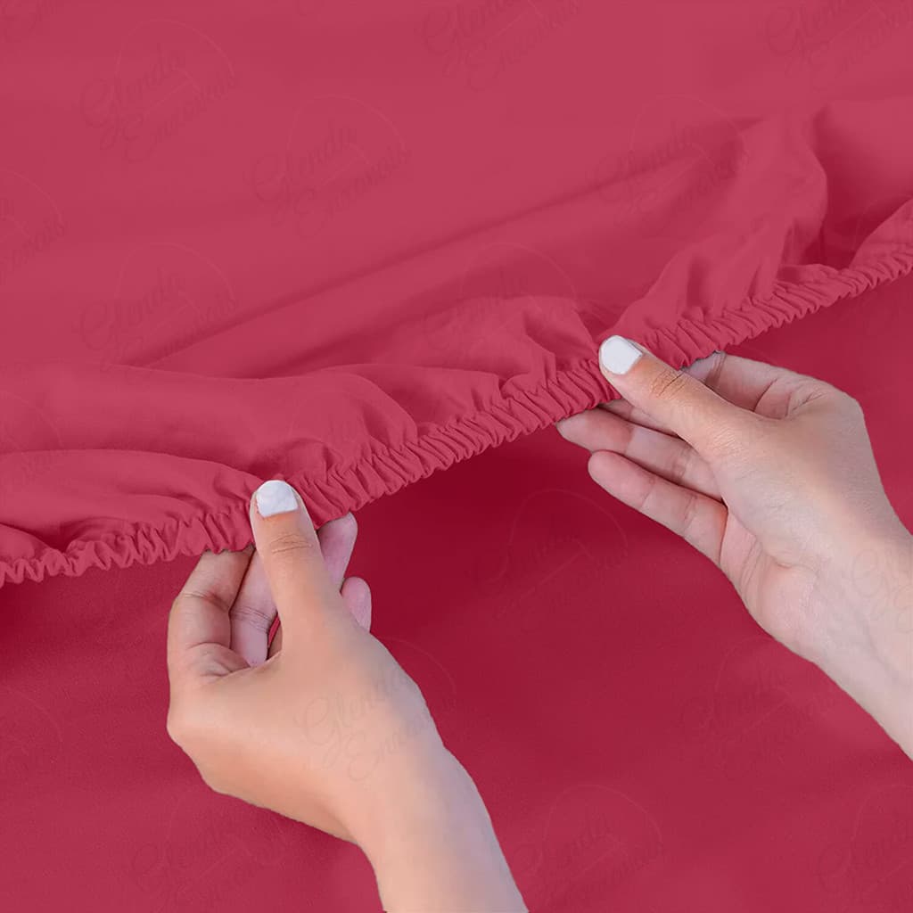 Lençol para Cama Solteiro com 2 Peças de Lençol com Elástico e 1 Fronha Ponto Palito-2PÇS
