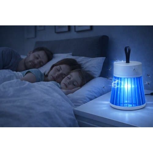 Luminaria Mata Mosquito Portatil Eletrica USB Repelente de Insetos