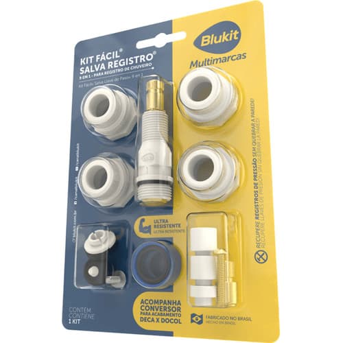 Kit Salva Registro De Chuveiro 9 Em 1 Pps Blister Deca Docol Fabrimar E Centenas De Outros - Blukit