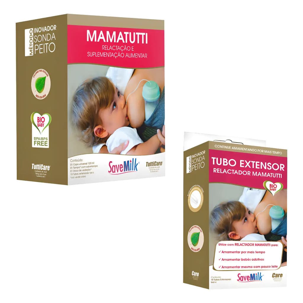 Kit Mamatutti Relactação + Tubo Extensor C/ 10 Sondas