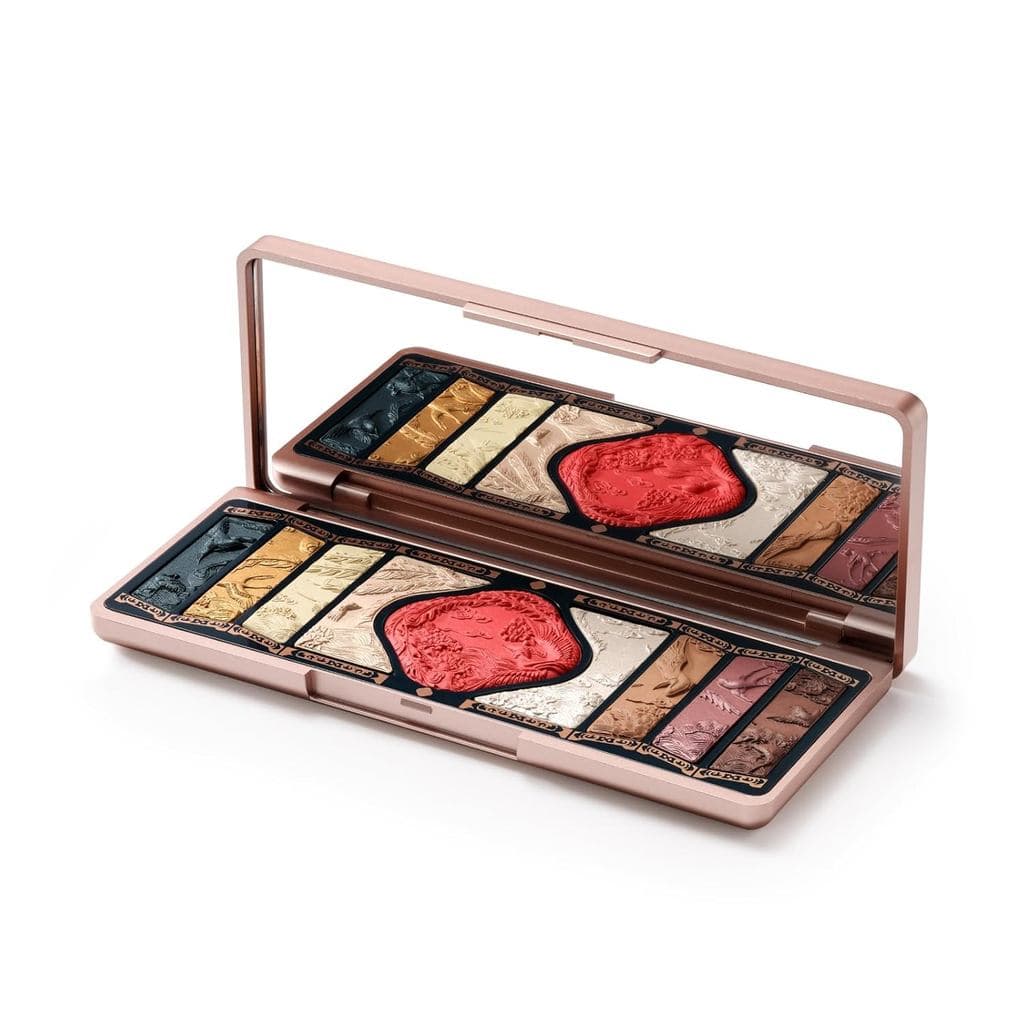 Paleta de Maquiagem FLORASIS com Gravação Floral de Fênix (01 Marrom)