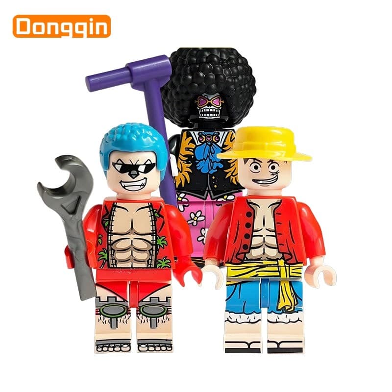 Conjunto de boneca de bloco de construção | Uma peça | Luffy, Ronoa Zoro, Nami, Usop, Tony Chopper