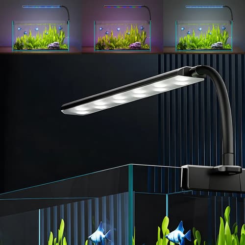 Luminária De Aquário Led 5w Usb Com 3 Modos De Cores