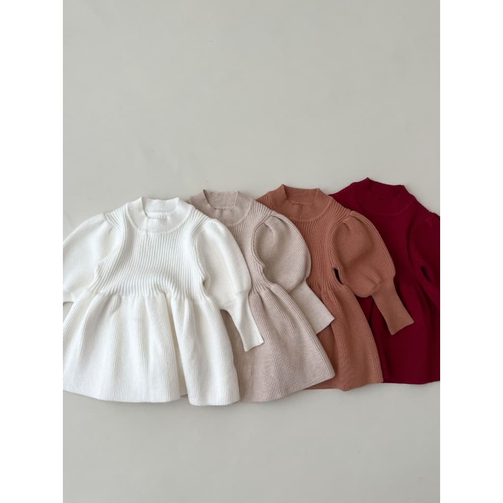 Bebê menina vestido de malha menina saia de lã bebê outono inverno vestido de fundo vestido de princesa crianças vestido
