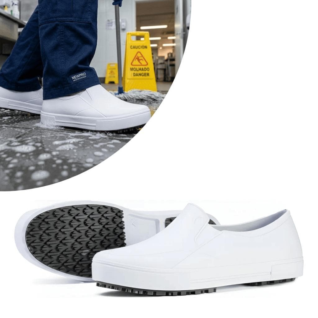 Tênis de PVC com Solado Antiderrapante Branco Newpro - Innpro | CA 45106