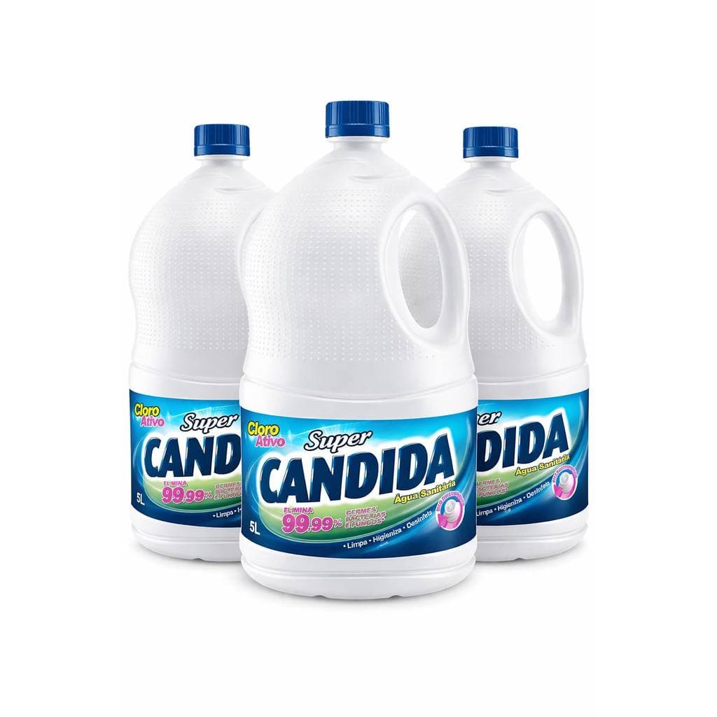 Kit c/3 Água Sanitária 5L Super Cândida
