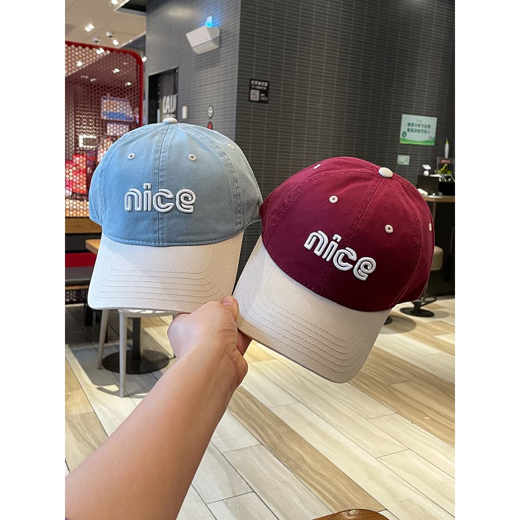 Agradável High-End tridimensional bordado simples cor combinando chapéu de beisebol feminino casal novo estilo macio top