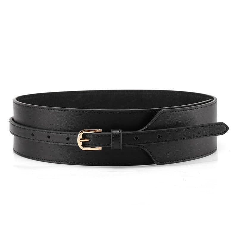 Cinto feminino estilo coreano para jaqueta de plumas, cinto largo, cinto feminino de couro legítimo, cinto decorativo si