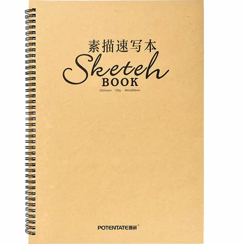 Zunjue 8k Sketchbook pintado à mão Retro estilo chinês folhas soltas destacável arte estudantes livro de desenho dedicad