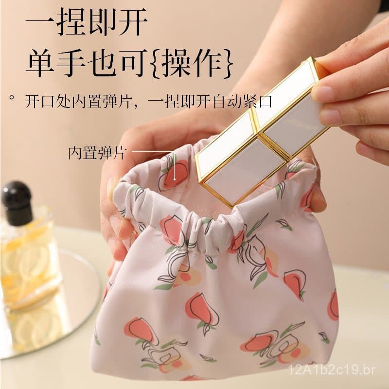 Bolsa de maquiagem para transportar chaves, batom, mini armazenamento, porta-moedas, à prova d'água, bolsa de armazename