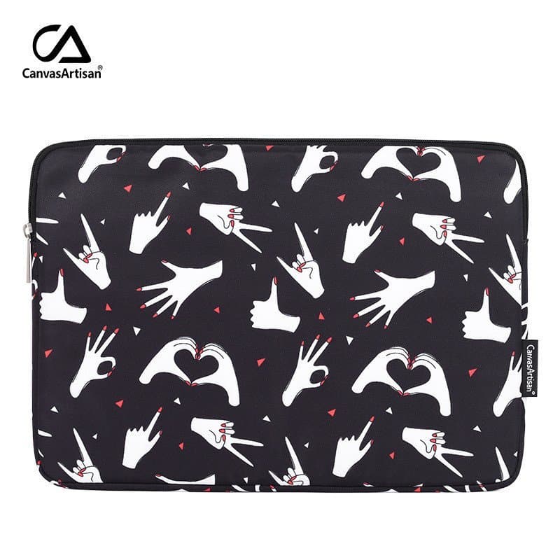 Capa protetora para laptop com impressão digital, adequada para capas de computador Huawei, Xiaomi, Lenovo, Asus, Dell e