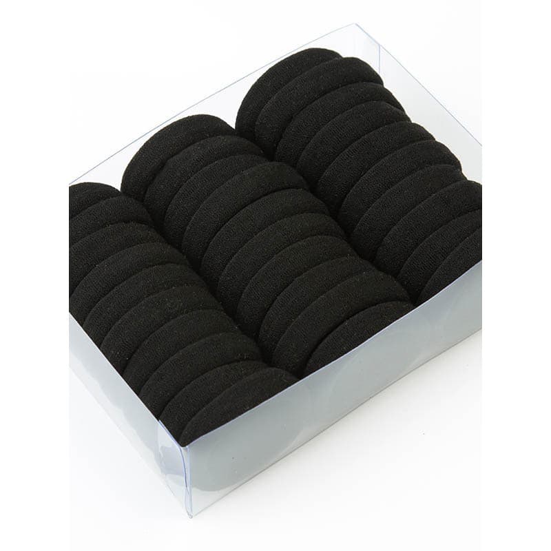 Laço de cabelo elástico feminino gravata cabeça alta elástica durável preto gravata corda de cabelo grosso rabo de caval