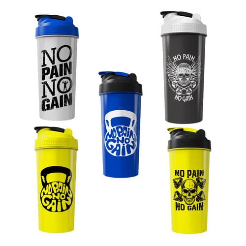 Kit 5 Coqueteleira Shaker Academia Treino Fitness Agua 600ml Kit_05_03