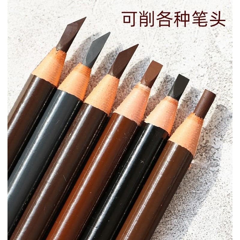 Hengsi 1818 puxar linha lápis de sobrancelha destacável à prova dwaterproof água à prova de suor não-desbotamento de lon