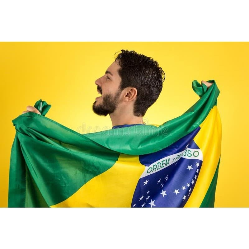 Bandeira do Brasil Com Acabamento 1,50 mt x  0,90 mt