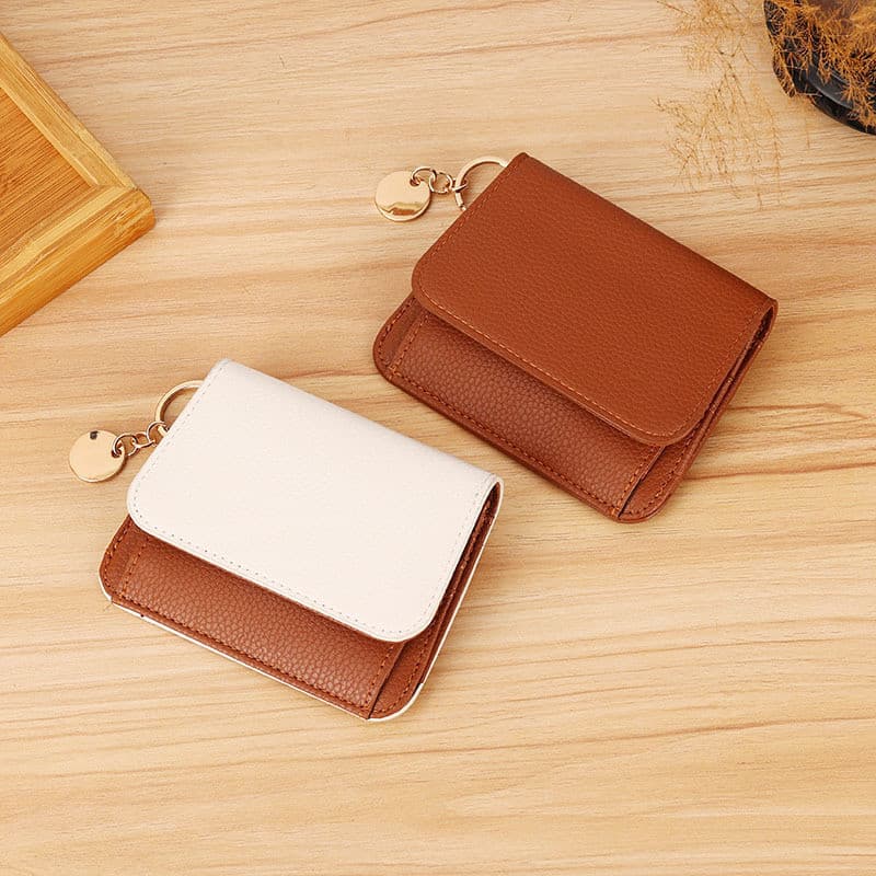 Versão coreana novo estilo senhoras carteira de couro genuíno Anti-roubo escova moeda bolsa High-End zíper moeda bolsa R