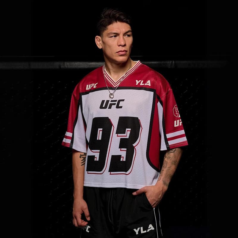 YOUNGLA americano novo estilo masculino Oversized camiseta UFC liga mesmo estilo esportes Fitness de secagem rápida resp