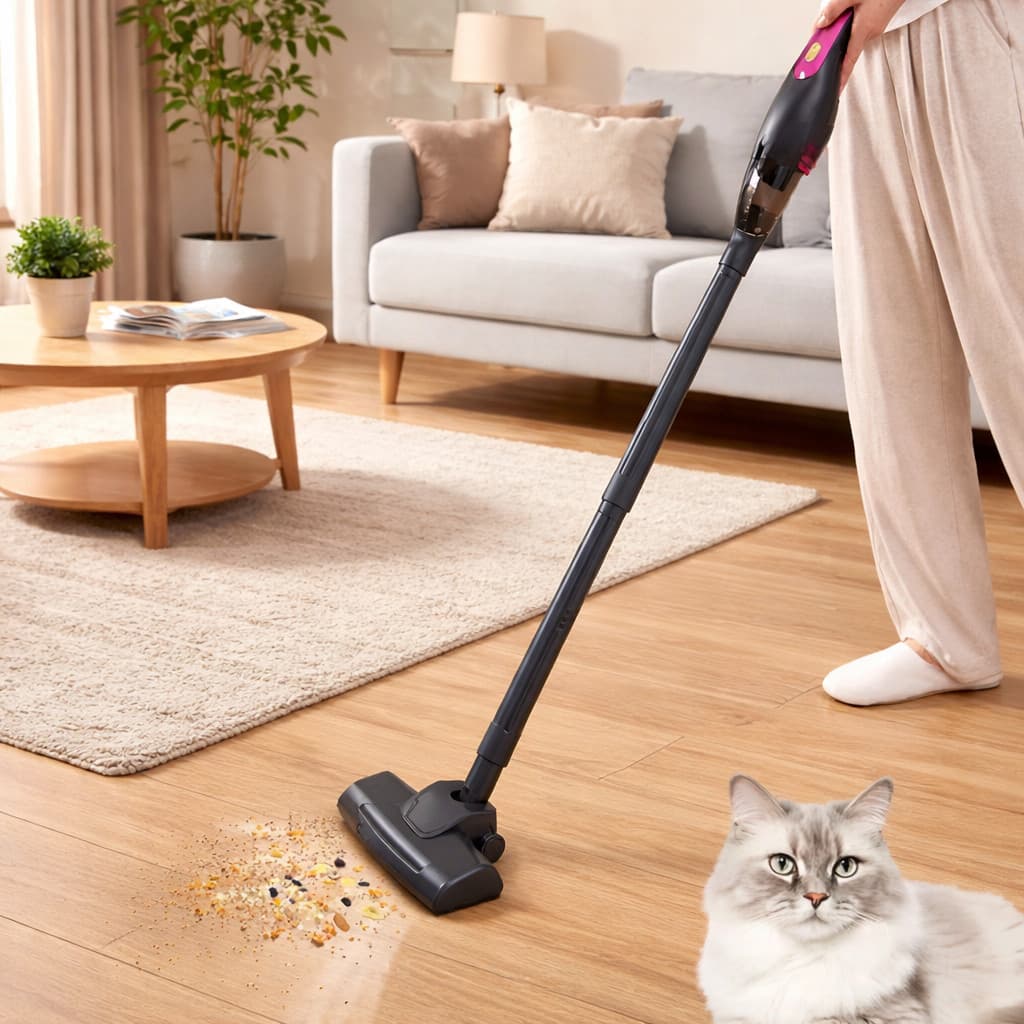 Aspirador de Pó Portátil 3 em 1 Recarregável Tipo C 100W 700ml Sem Fio para Casa e Carro OIH-5603
