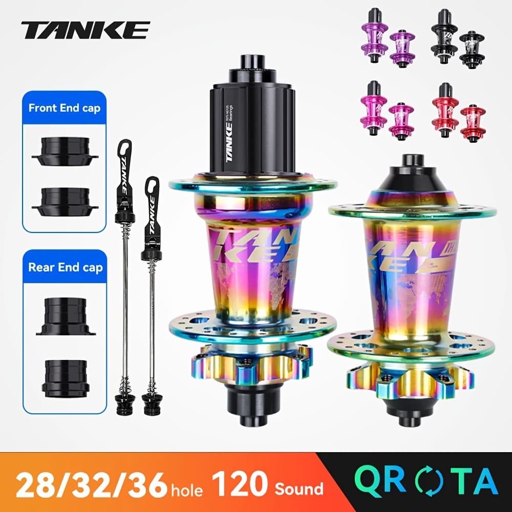 Conjunto de Cubos para Bicicleta de Montanha de Alto Desempenho TANKE - Cubos de 120 cliques, equipados com 6 rolamentos