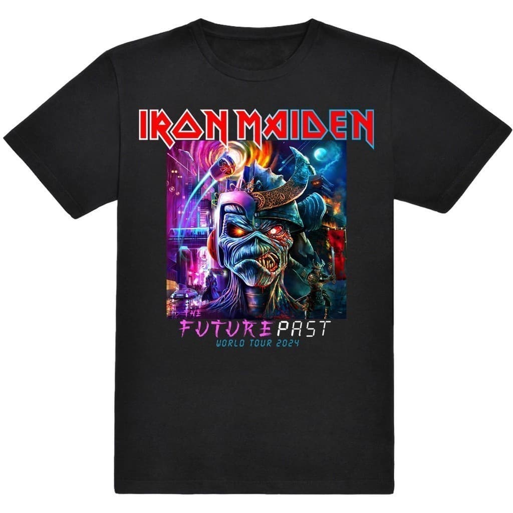 Camisa Iron Maiden future past tour 2024 Camiseta Alta Qualidade 100% Algodão