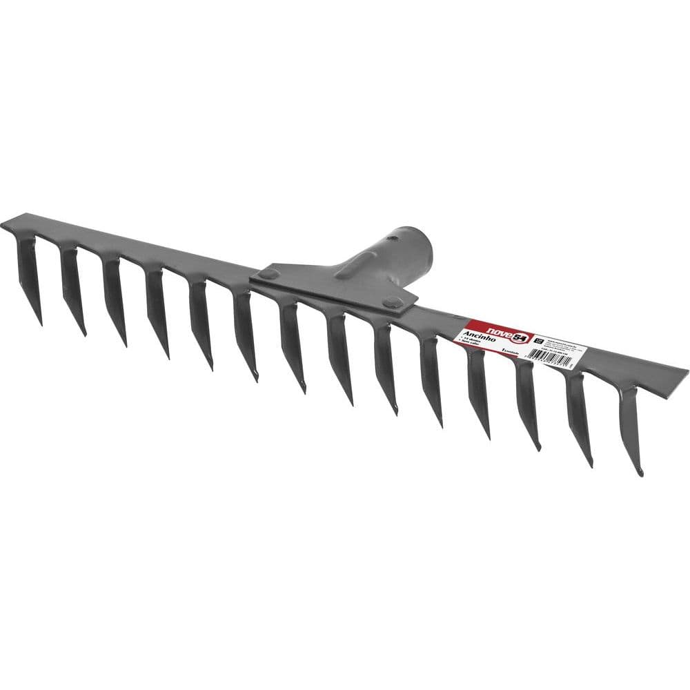 Ancinho rastelo 14 dentes leve sem cabo - Nove54