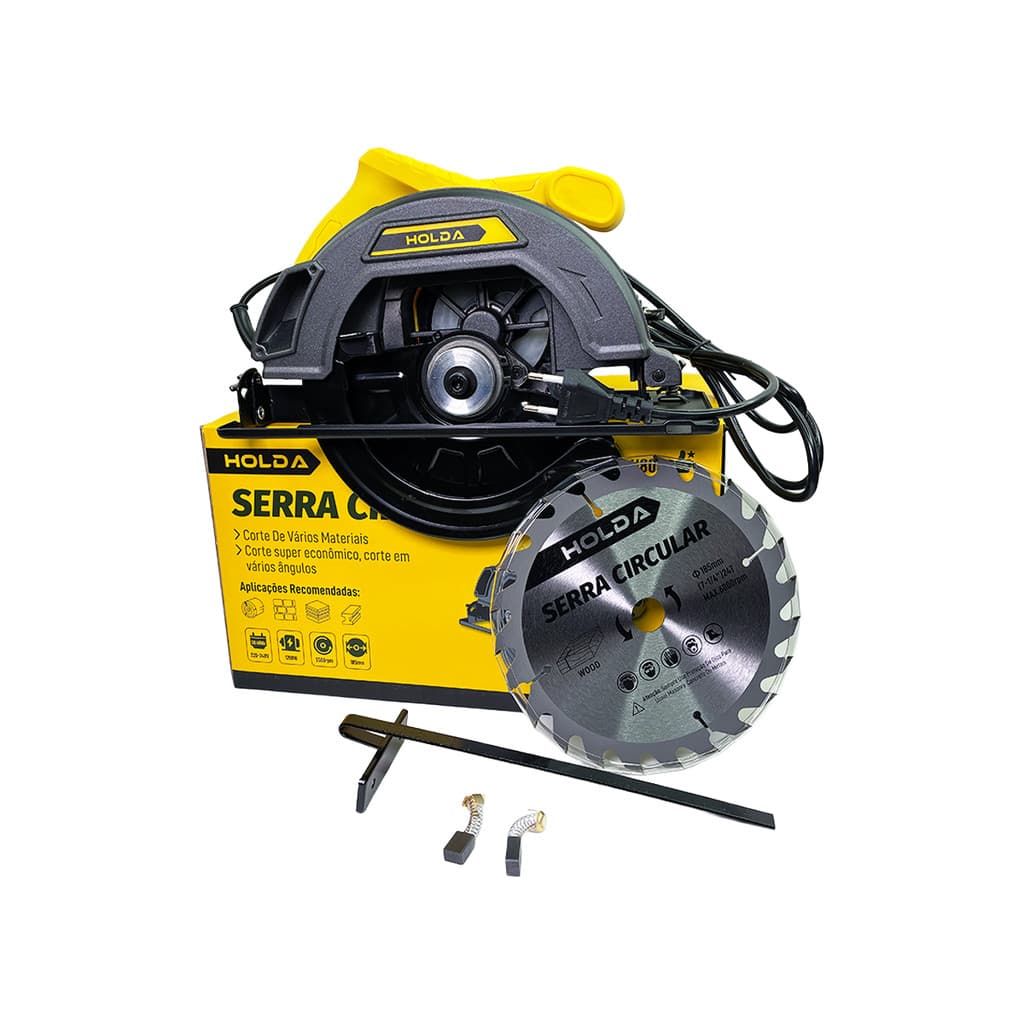 Serra Circular Eletrica 1200w 7 1/4 185mm Madeira 5500rpm