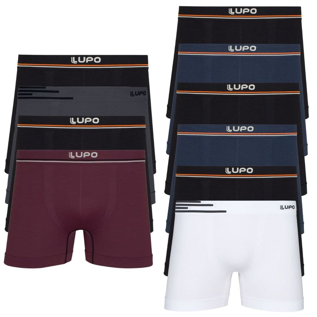 Kit 10 Peças: Cueca Boxer Masculina Para o Dia a Dia
