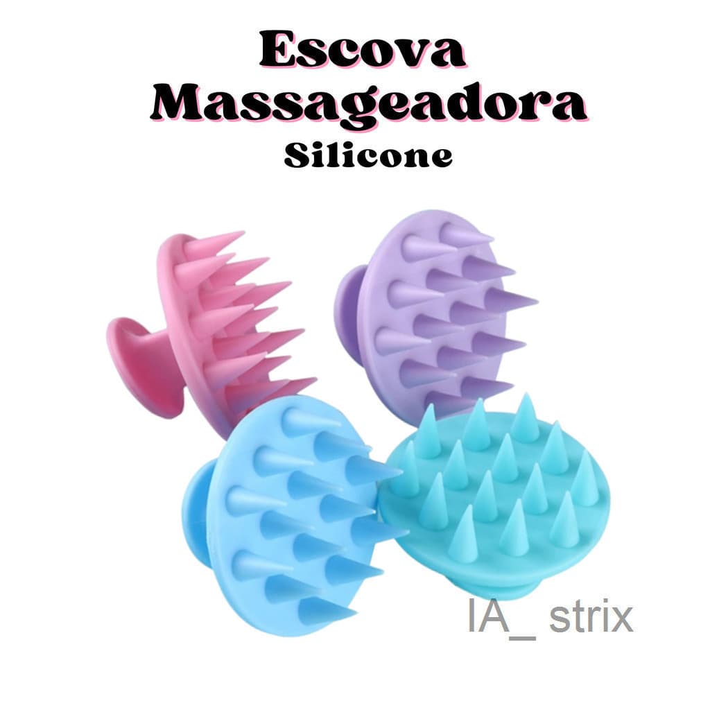 (V)Escova Massageadora De SiliconeM9JO