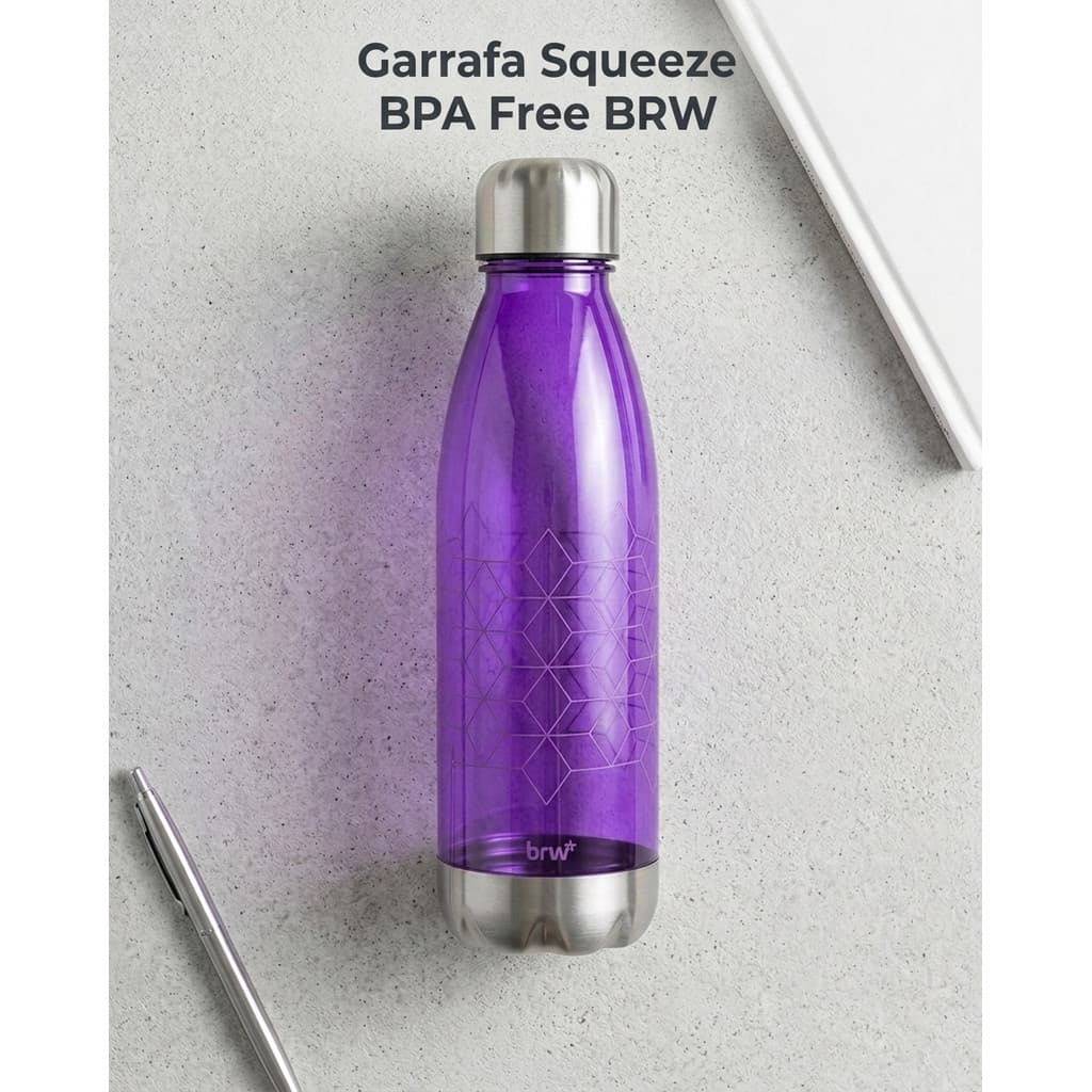 Garrafa Squeeze 700ml e 500ml – BPA Free | Diversas Cores e Modelos | BRW |