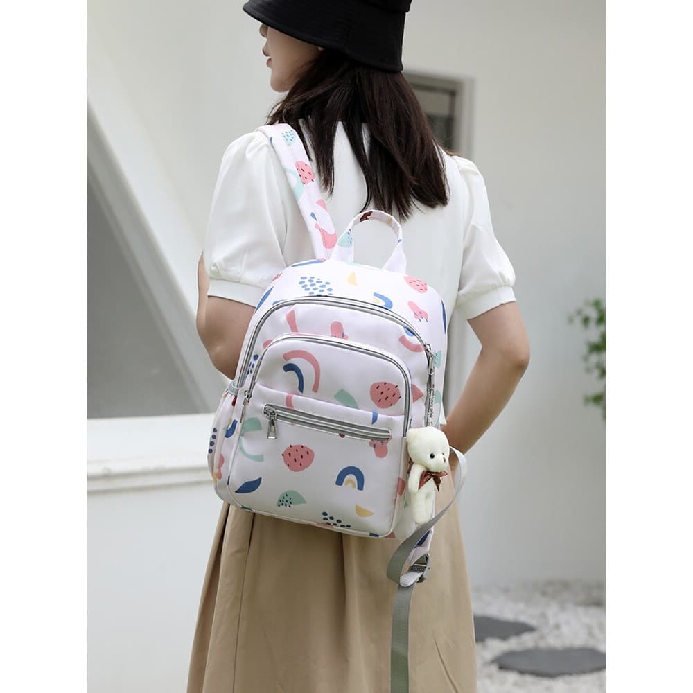 Pequeno pequeno fresco verão mãe bebê mamãe saco médio leve pequena mochila viagem passeio com mochila do bebê à prova d