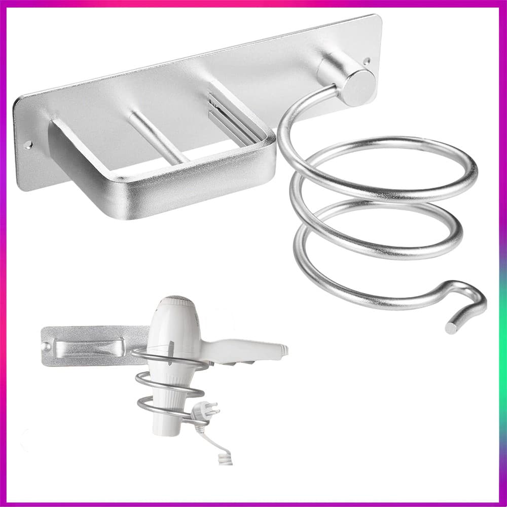 Suporte para secador de cabelo organizador de ferramentas porta de armário suporte de parede para alisador