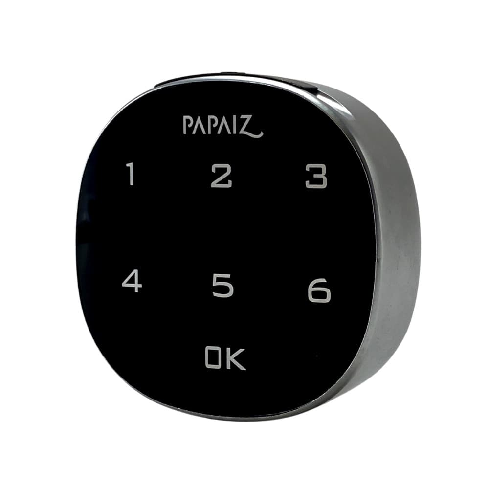 Fechadura Digital Móveis Aço Papaiz 1602 Senha Touch Armário Gaveteiro