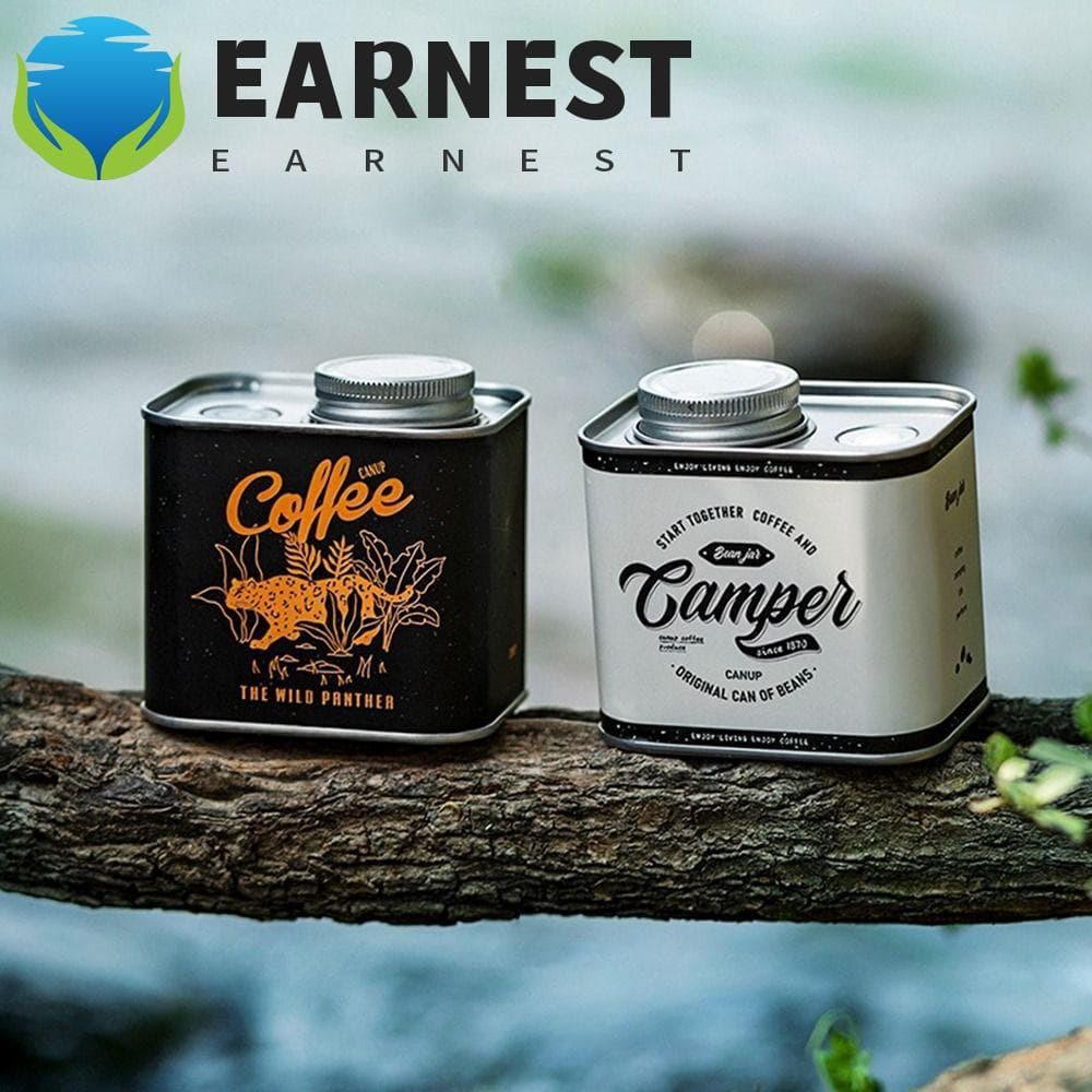 Lata De Grãos De Café EARNEST , Recipiente Portátil De Armazenamento De Ferro , Tanque Selado Hermético Qualidade Alimen